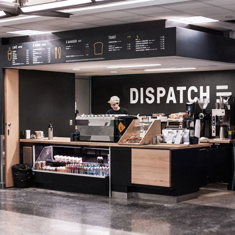 Photo of Dispatch coffee shop on campus